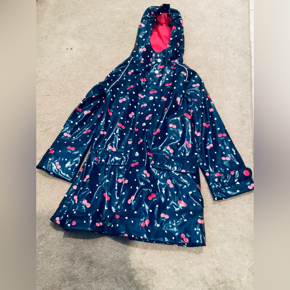 The Children’s Place Blue Cherry Pattern Kids Raincoat